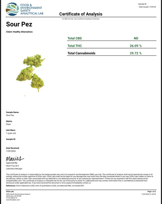 Sour Pez AAA Exotic THCA