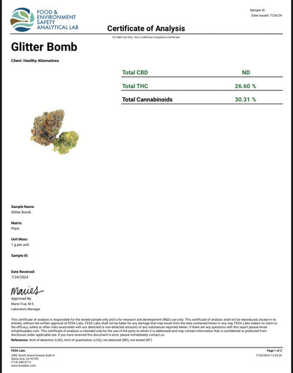 Glitter Bomb AAA Exotic THCA