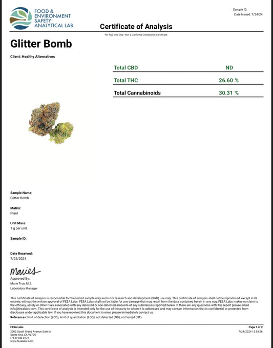 Glitter Bomb AAA Exotic THCA