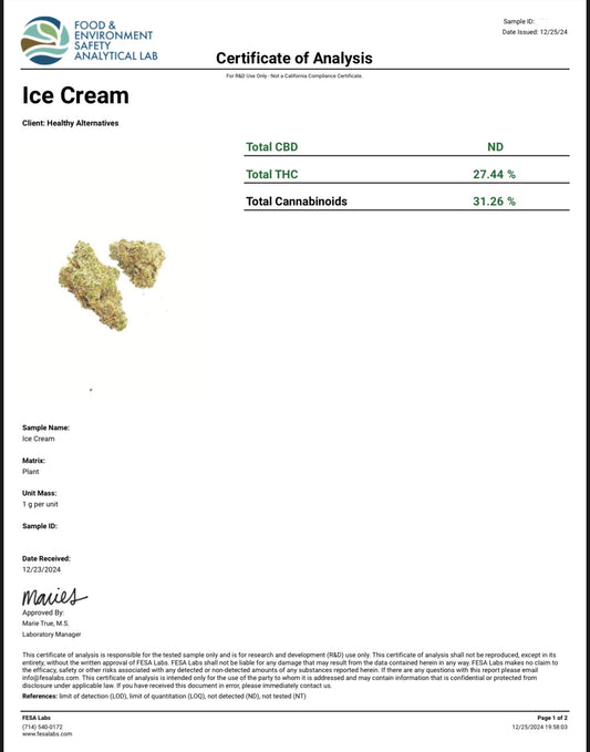 Ice Cream AAA Exotic THCA